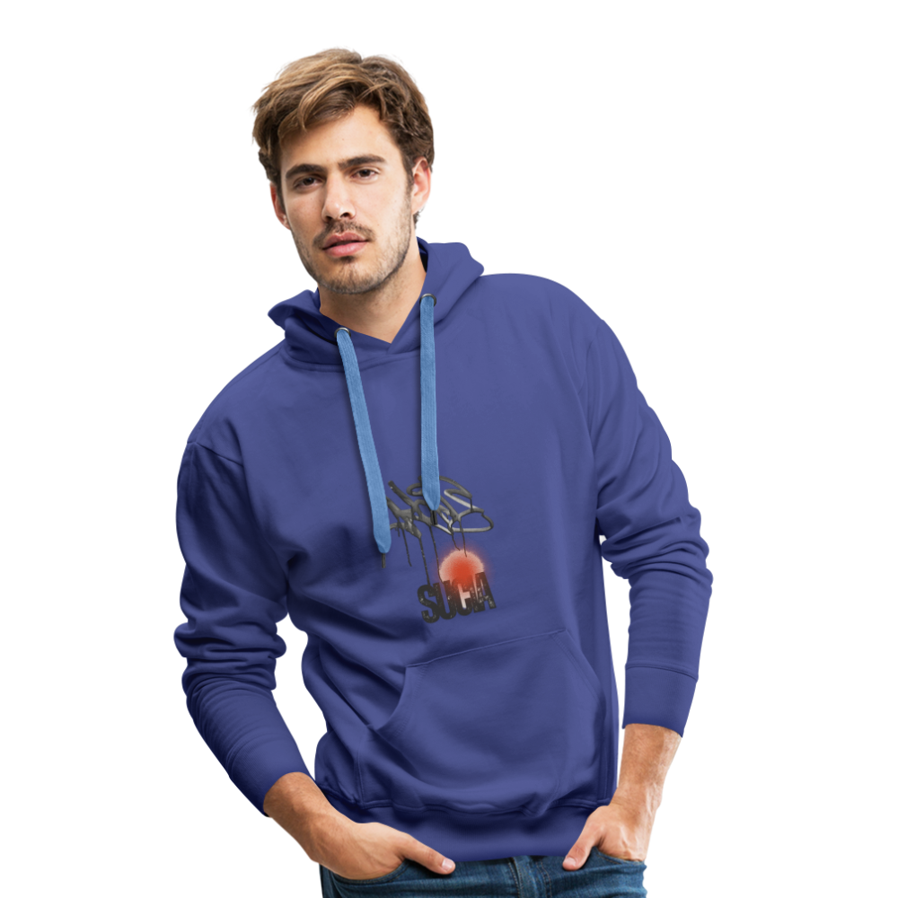 Sudadera con capucha premium para hombre - azul intenso