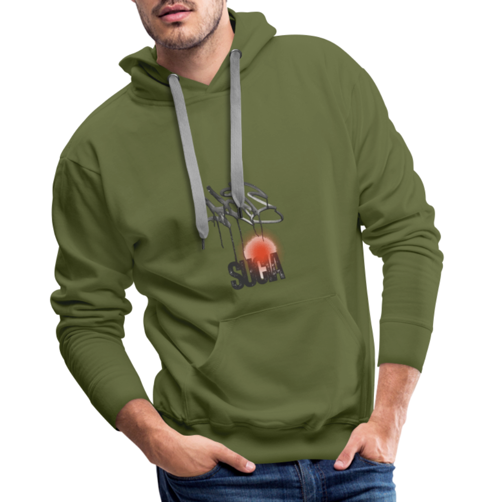 Sudadera con capucha premium para hombre - verde