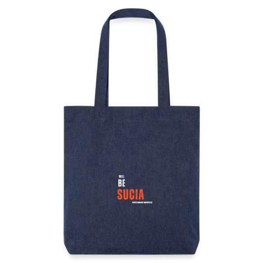 Bolsa de tela heavyweight recycled Stanley/Stella - azul jaspeado