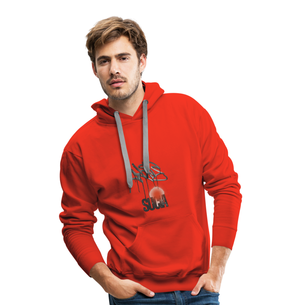 Sudadera con capucha premium para hombre - rojo